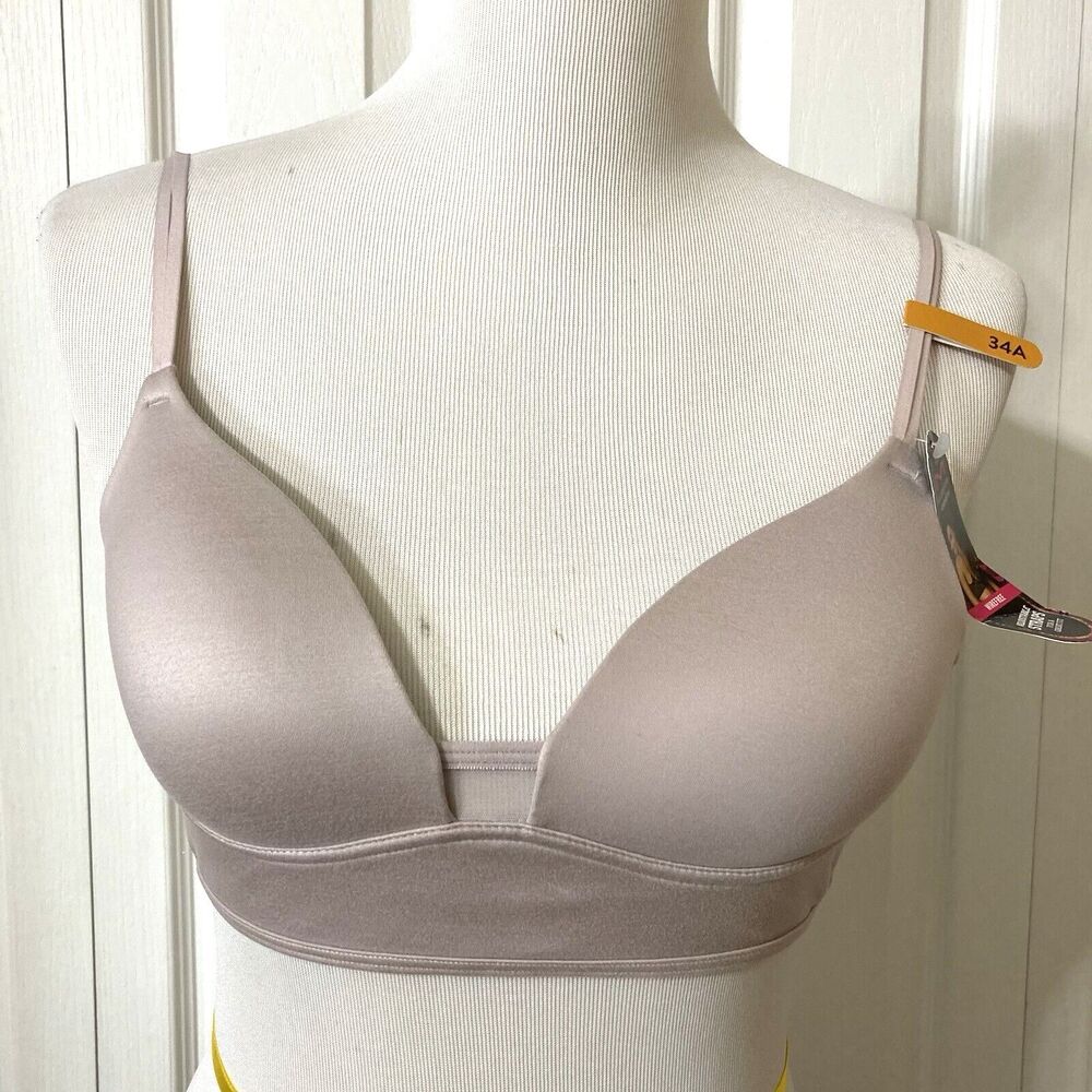 Maidenform Soft Support Bralette Sz 34A Padded Push Up Wireless Bra